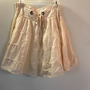 Antique White/Cream Knee Length Skirt